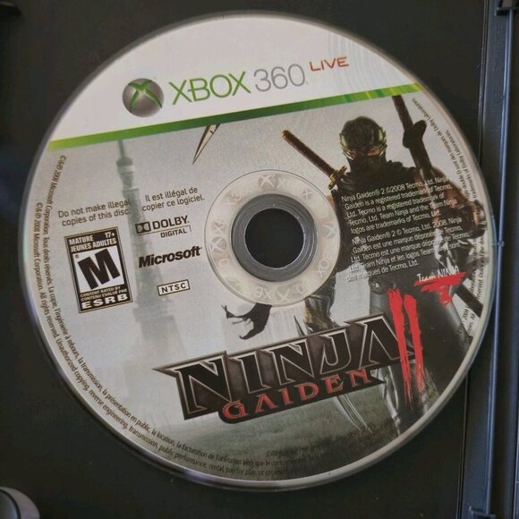 Tecmo Other - Ninja Gaiden & Ninja Gaiden II Bundle 2-Disc Action Xbox & Xbox 360
